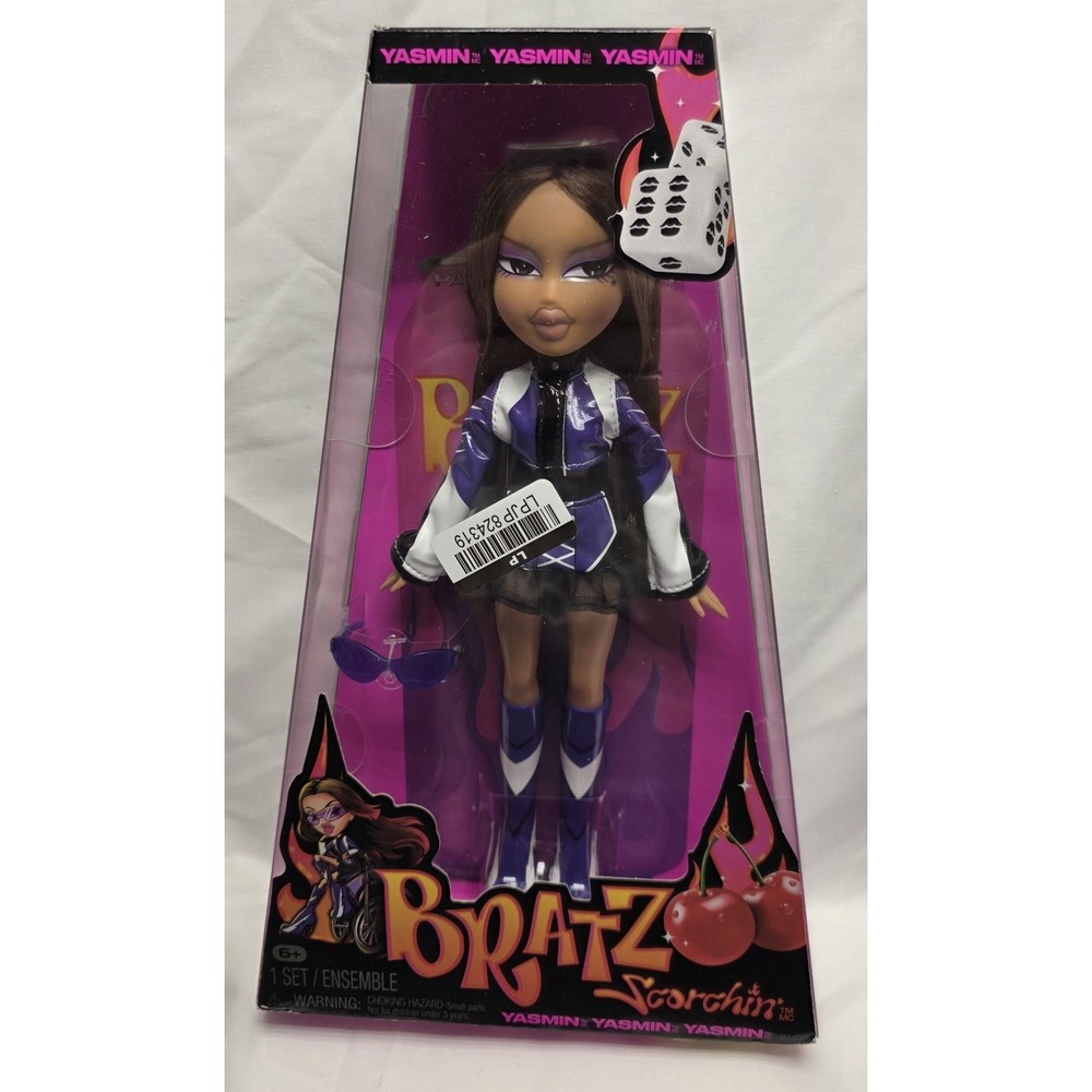 Bratz Scorchin Yasmin Doll New in Box Purple Racing‎ Outfit Passion 4 Fashion